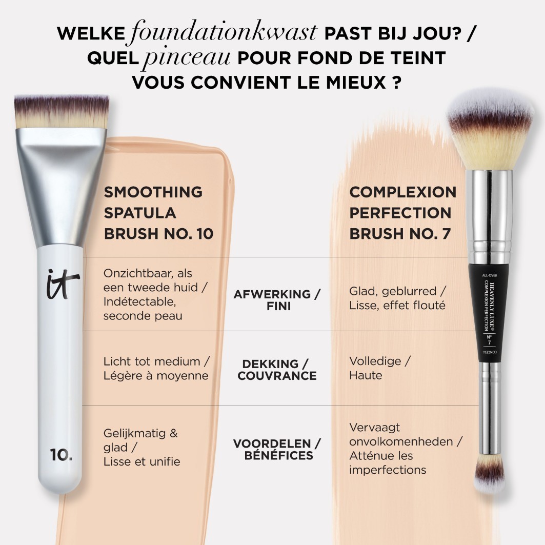 Pennello per fondotinta IT Cosmetics HEAVENLY LUXE™ Spatola invisibile per incarnato - 1 pezzo