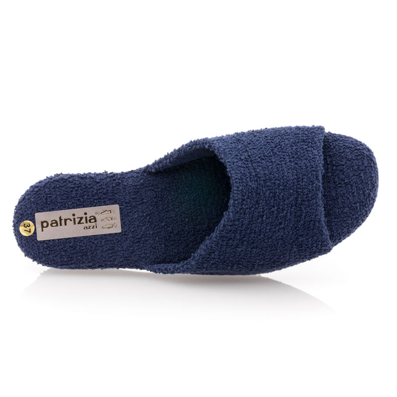 Damskie niebieskie kapcie