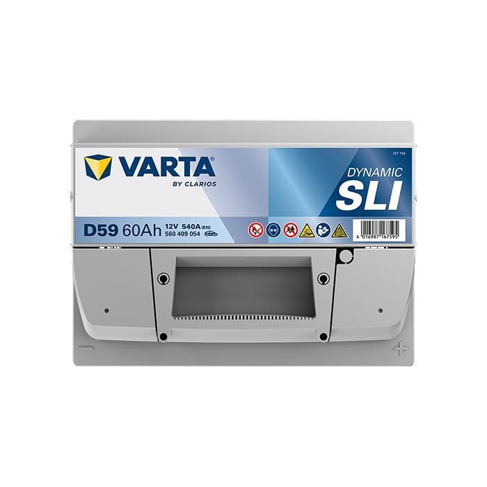 Batería de arranque Varta Blue Dynamic L2B D59 de 12 V y 60 Ah / 540 A