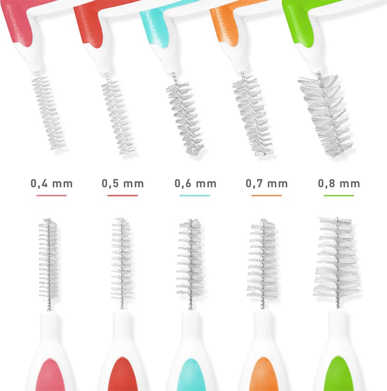 MEDIBLANC Interdental Pick-brush Kotna medzobna ščetka 10 kosov.