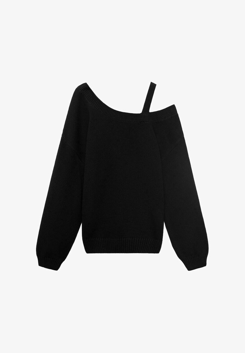 Mango Kids Z WYCIĘCIEM - Sweter - czarny