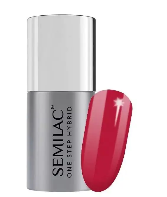 Semilac Lakier hybrydowy One Step Hybrid S550 Pure Red 5ml