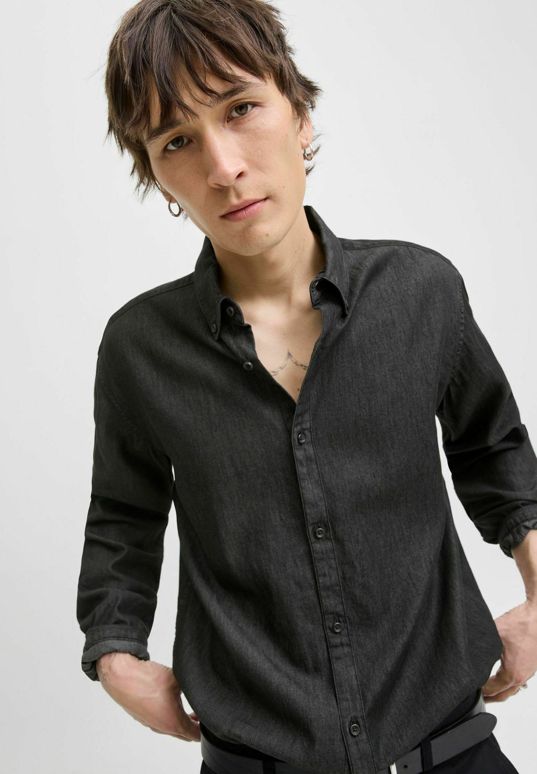 Jack & Jones Hemd - schwarzer Denim