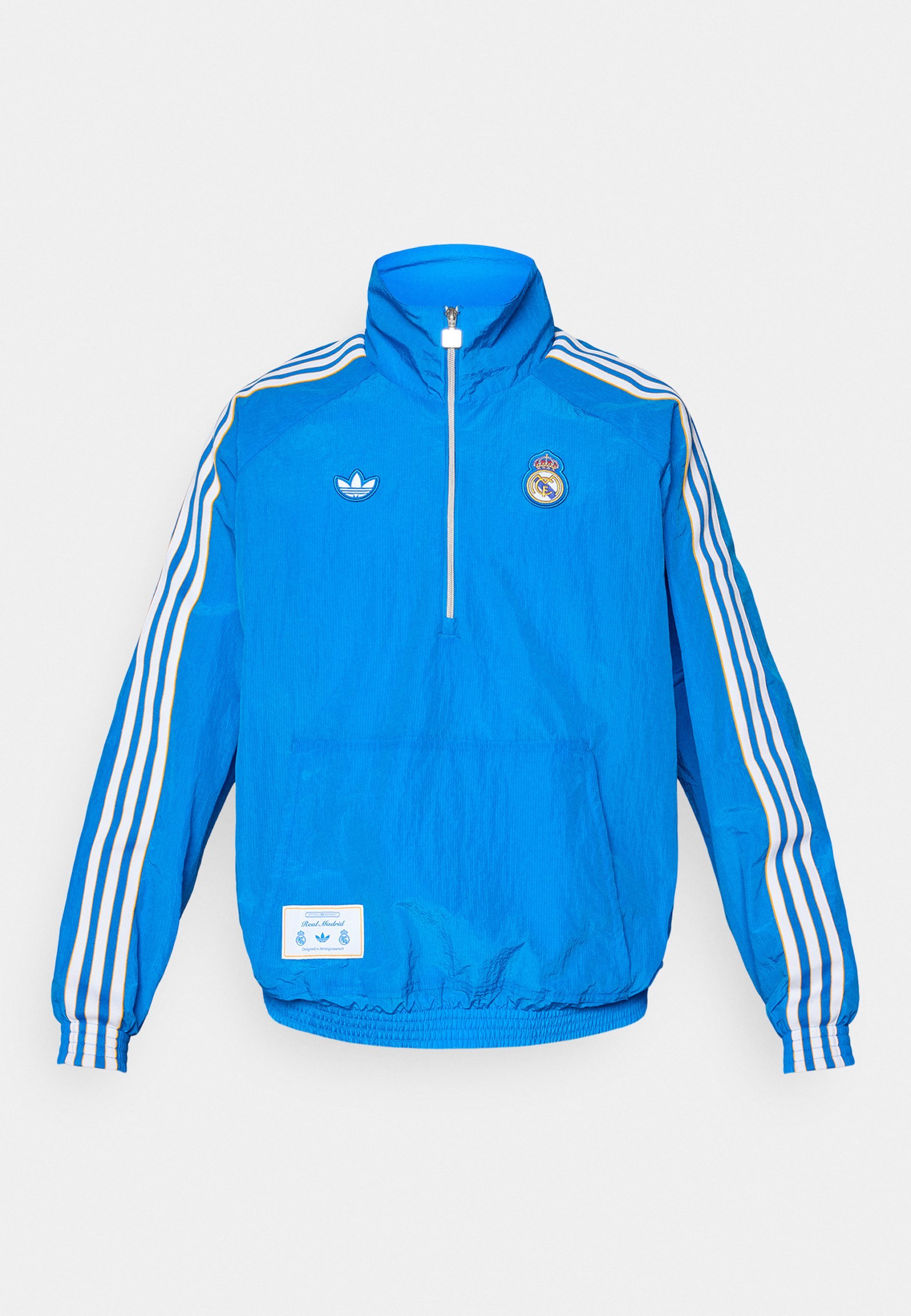 VESTE À DEMI-ZIP adidas Originals REAL MADRID ICON - Tenue de club - bleu/blanc