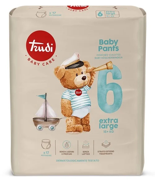 TRUDI BABY CARE Trudi Babyhöschen XL 15+ kg 17 Stück