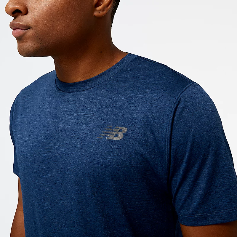 Tenacity heren T-shirt - NB NAVY HEATHER