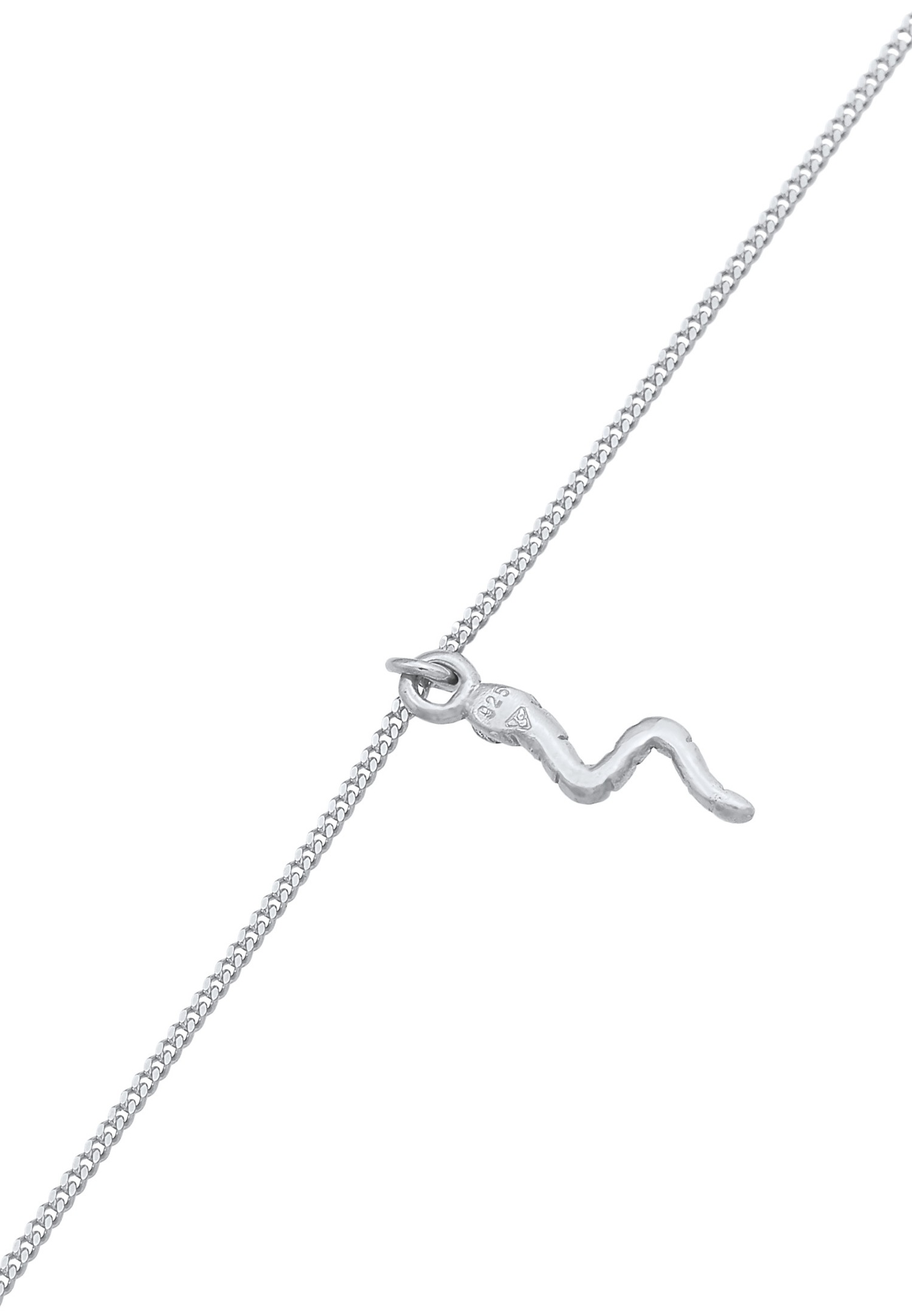 Elli Femmes Choker Pendentif Serpent Moderne en argent sterling 925