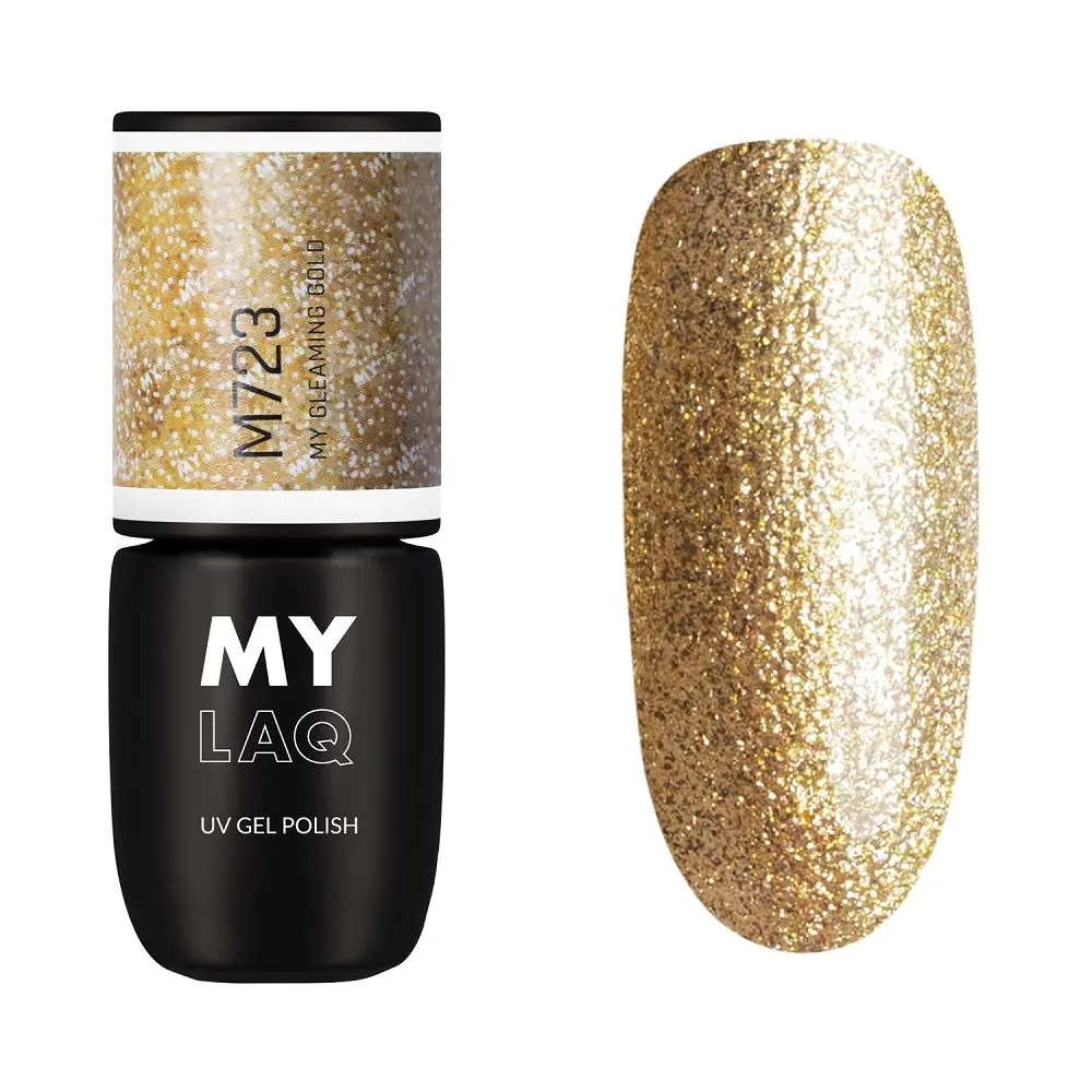 Mylaq Lakier hybrydowy, My Gleaming Gold