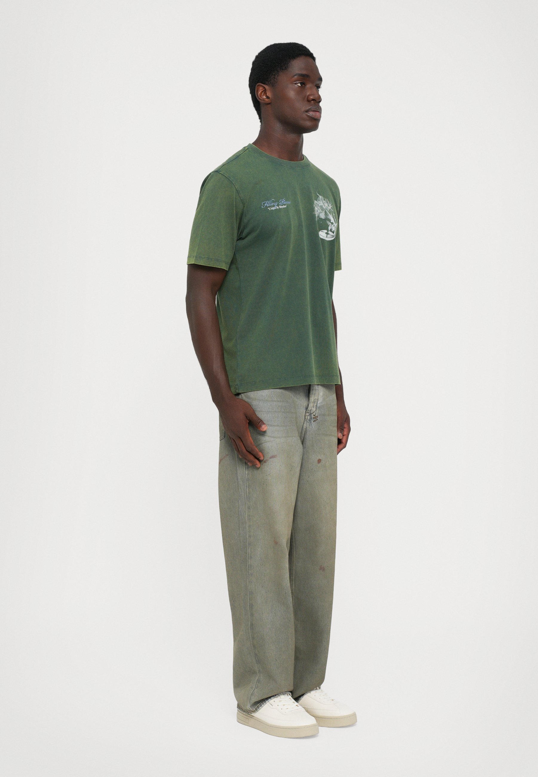 Filling Pieces GRAMMOPHONE - T-shirt stampata - pino vintage