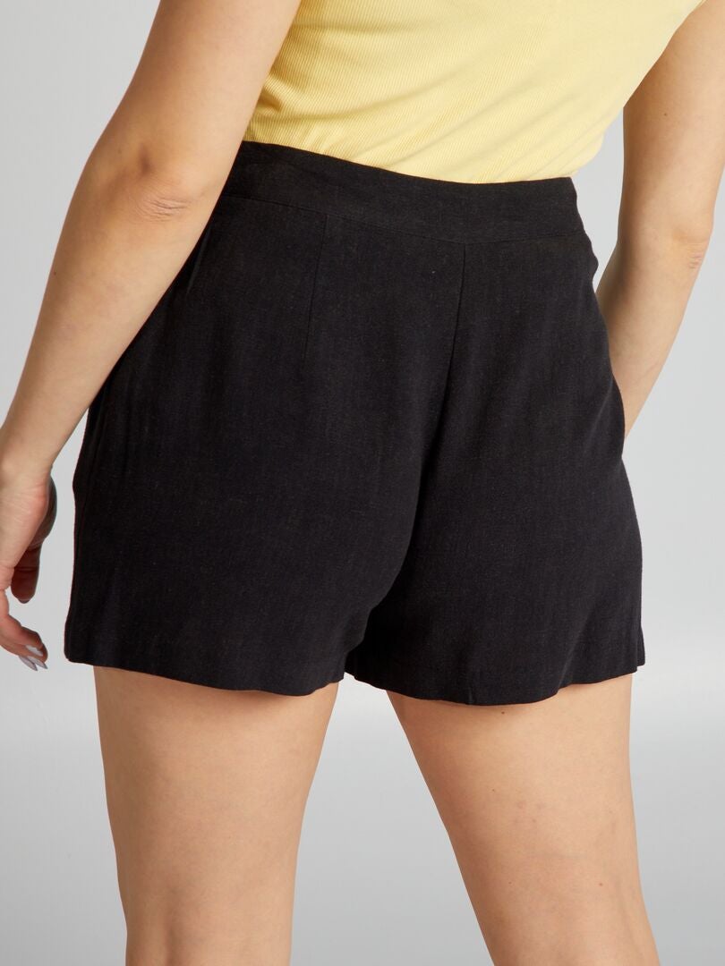 Zachte shorts - zwart