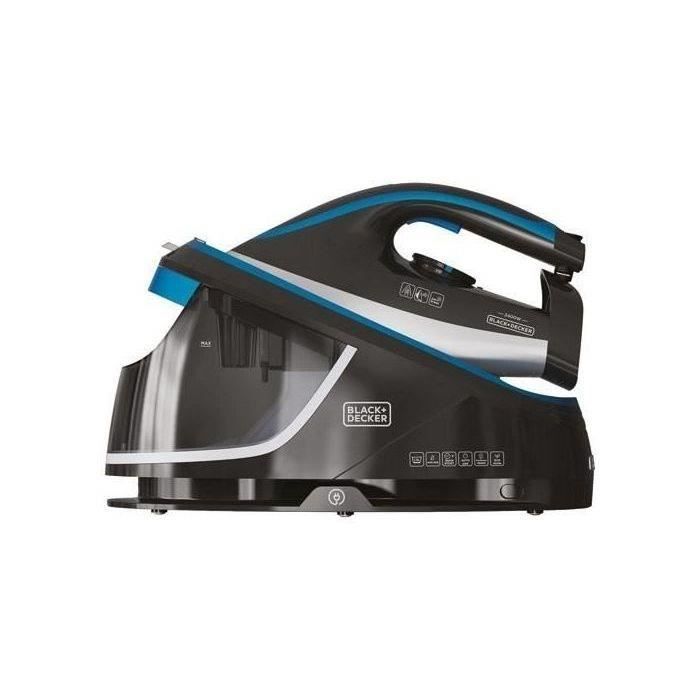 Centrale vapeur BLACK & DECKER - 2400W - 120gr/mn - bleu/noir - BXSS2401E