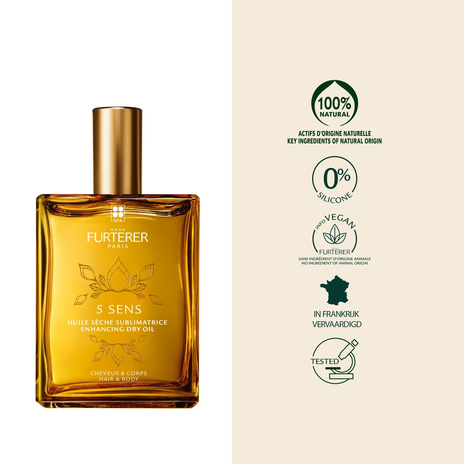 René Furterer ulje za kosu 5 Sens hranjivo suho ulje za kosu i tijelo - 100 ml