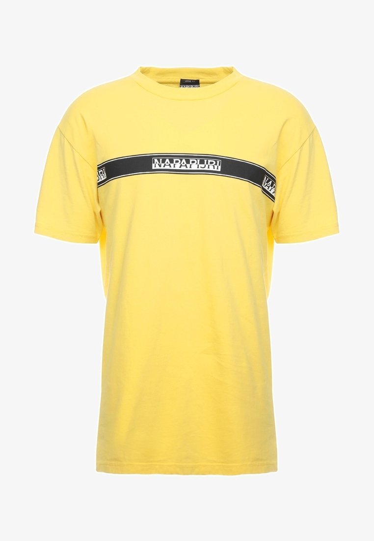 T-shirt con stampa Napapijri - gialla