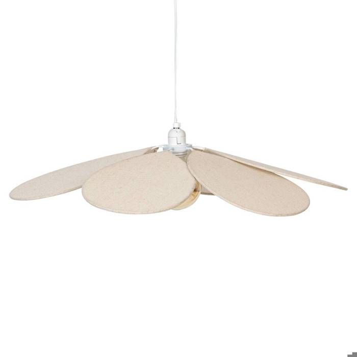 Lampada a sospensione Naya a forma di petalo beige, diametro 72 cm - Atmosphera Interior Designer