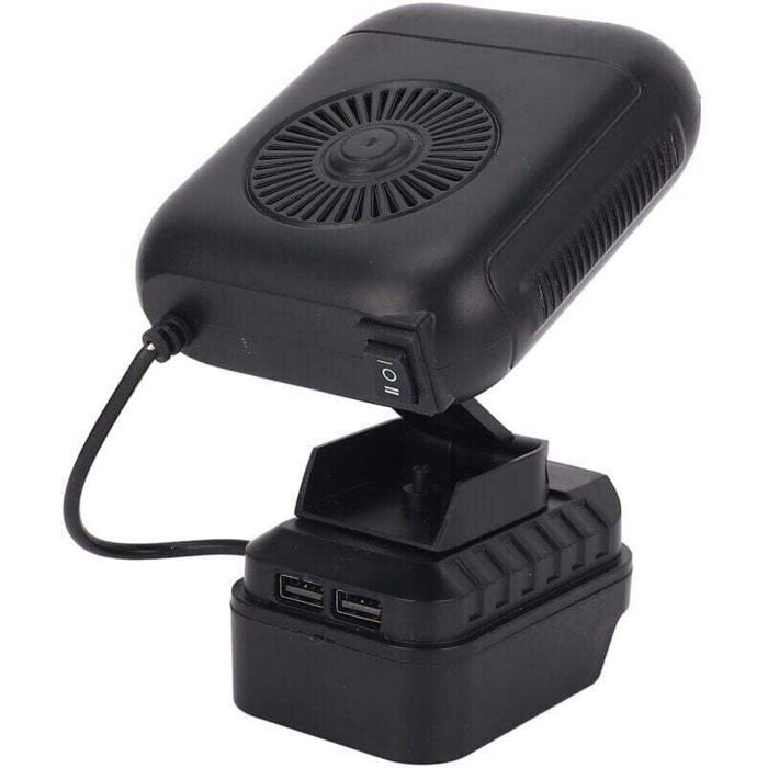 Riscaldatore portatile a batteria OKZ - Rotazione a 90° - 2 impostazioni di temperatura - 2 porte USB