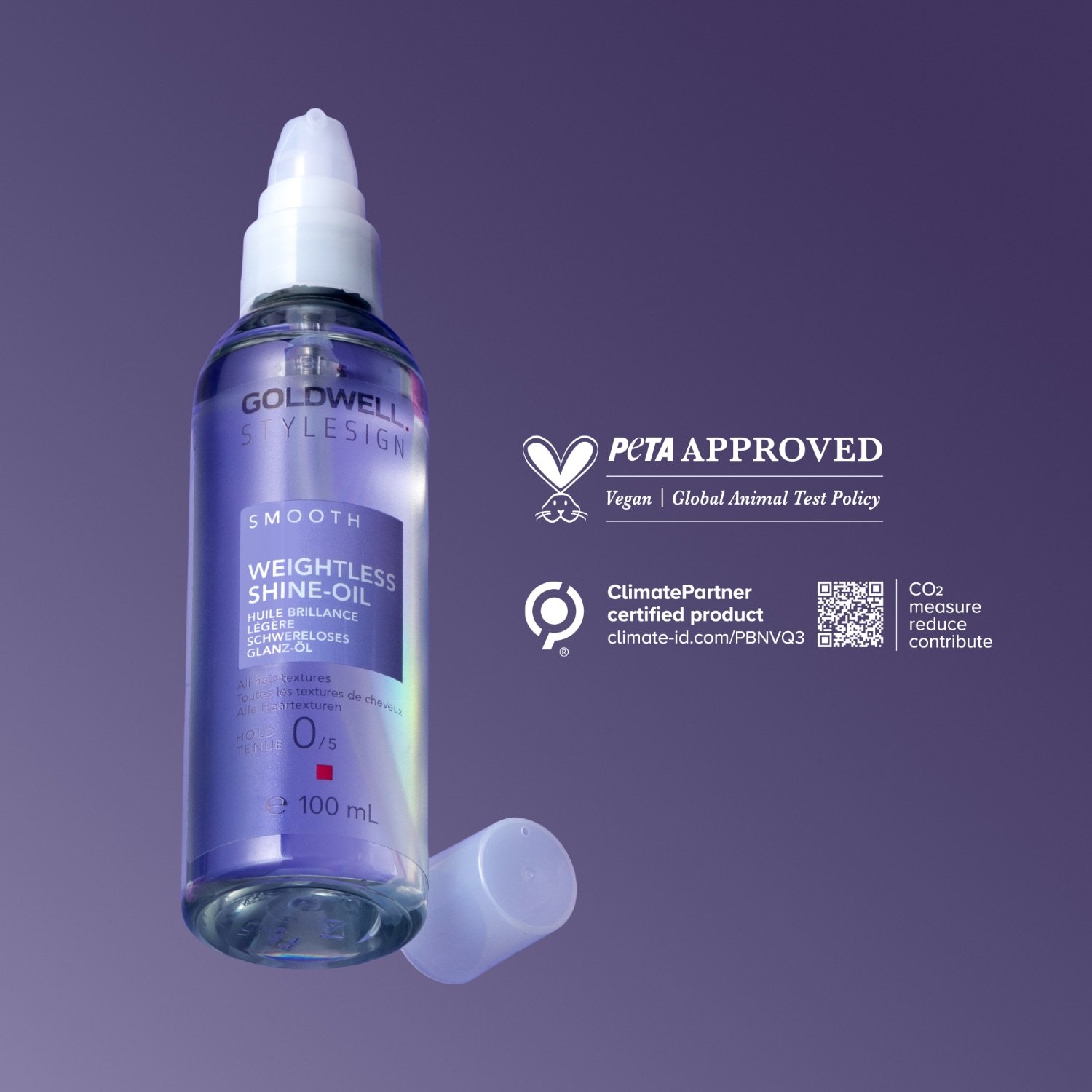 „Goldwell Stylesign Weightless Shine“ aliejus plaukams – 100 ml