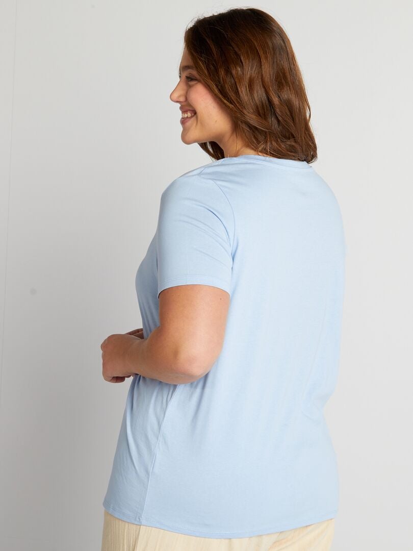 Bedrukt T-shirt - BLAUW