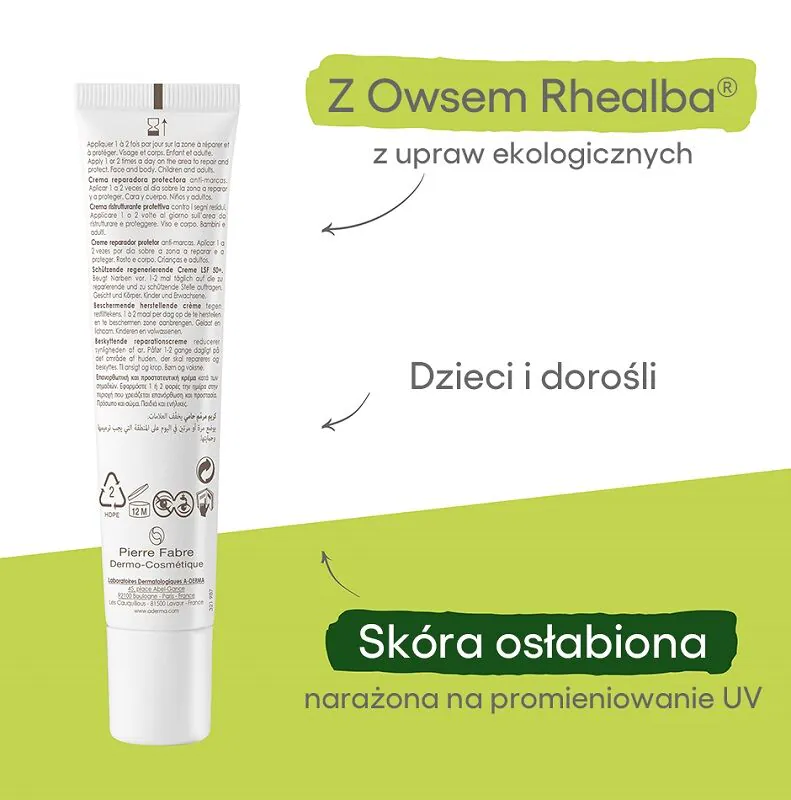 A-Derma Epitheale A.H. Ultra SPF 50+ Ochronny krem Regenerujący
