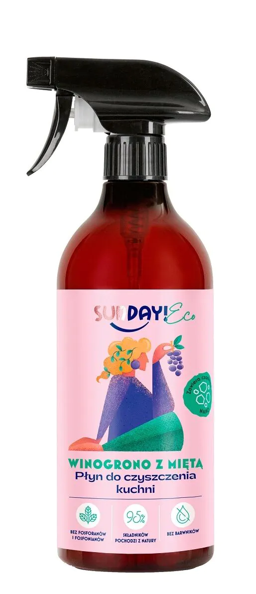 Sunday Eco Płyn do Czyszczenia Kuchni Winogrono z Miętą