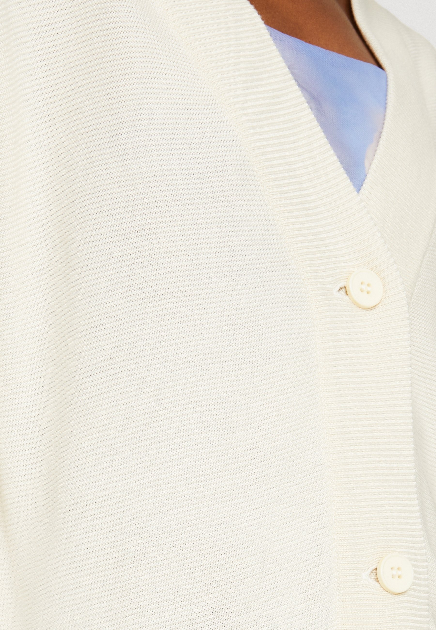 Gilet KnowledgeCotton Apparel - blanc cassé