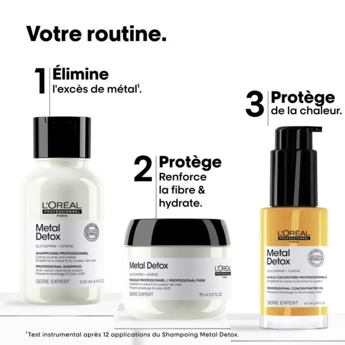 Mini Trio Kit - L'ORÉAL PROFESSIONNEL - Metal Detox - Anti-breakage - Color preservation - Sulfate-free