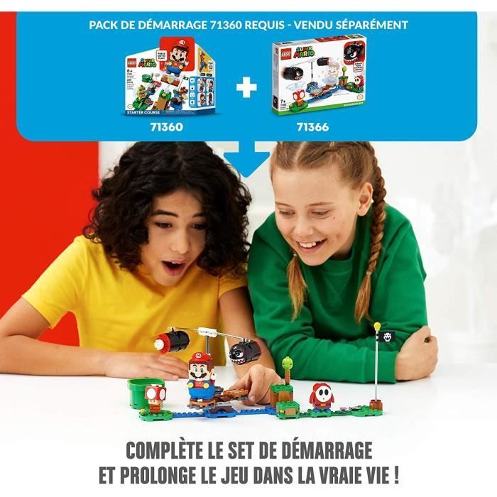 LEGO Bouwset - Super Mario - Bill Blaster Dam Uitbreidingsset - 132 onderdelen