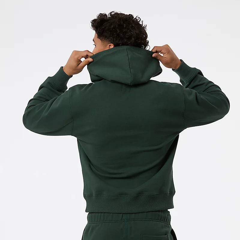 Heren Core Hoodie, MADE in USA, in MIDNIGHT GREEN