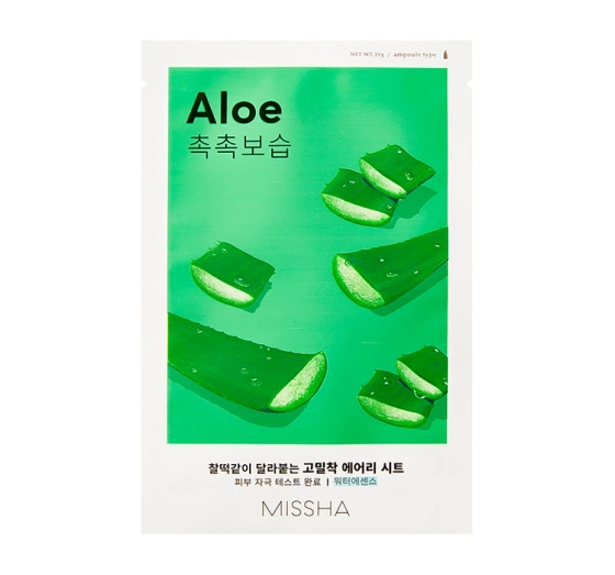 Missha Airy Fit Sheet Mask Aloe nawilżająco-uelastyczniająca maseczka w płachcie 19ml
