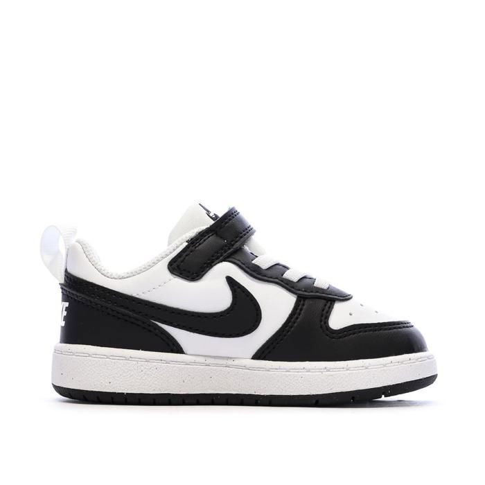 Zapatillas Nike Court Borough Low Recraf para niños, color negro/blanco.