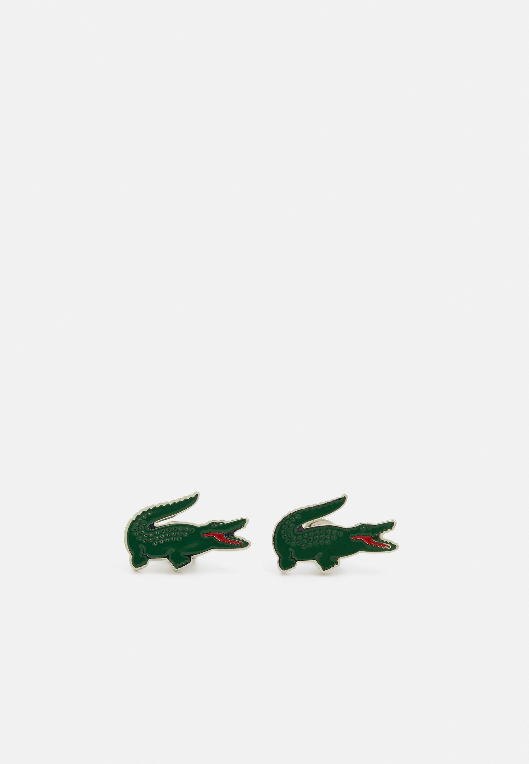 Lacoste UNISEX - Oorbellen - zilverkleurig/groen