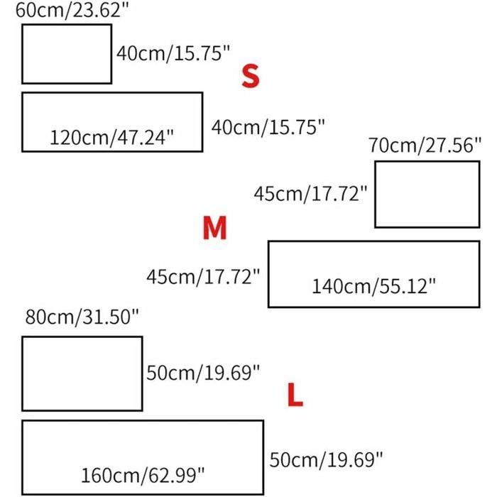 Alfombrilla antideslizante para cocina - MICH - 2 unidades - Absorbente - Poliéster + TPR - 40x60 cm - 40x120 cm