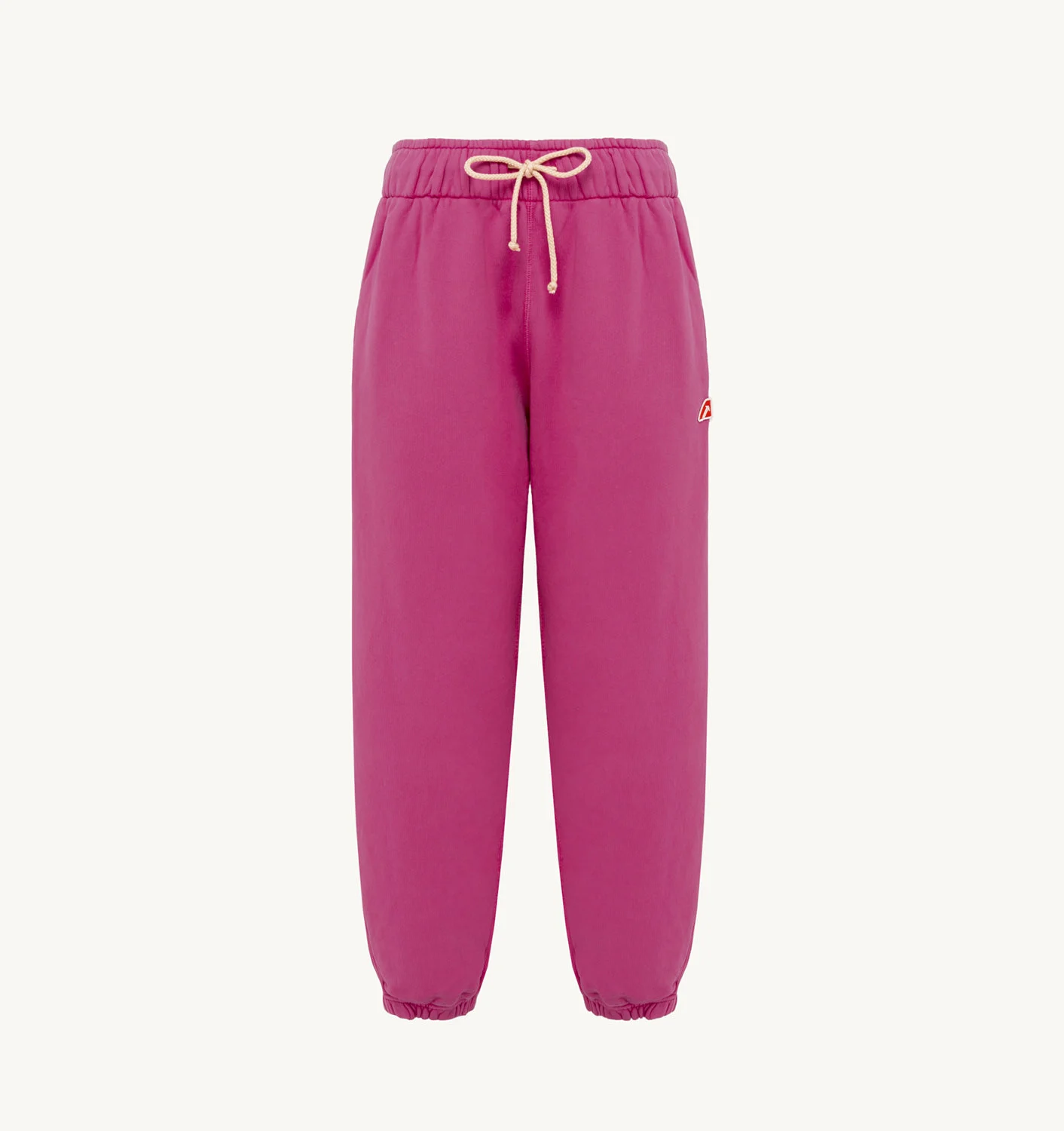 PANTALONI JOGGERI RELAXED DIN JERSEY DE BUMBAC FUCSIA