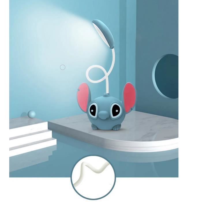 Lampe de bureau - Disney - Lilo et Stitch - Rechargeable USB - Flexible - Bleu