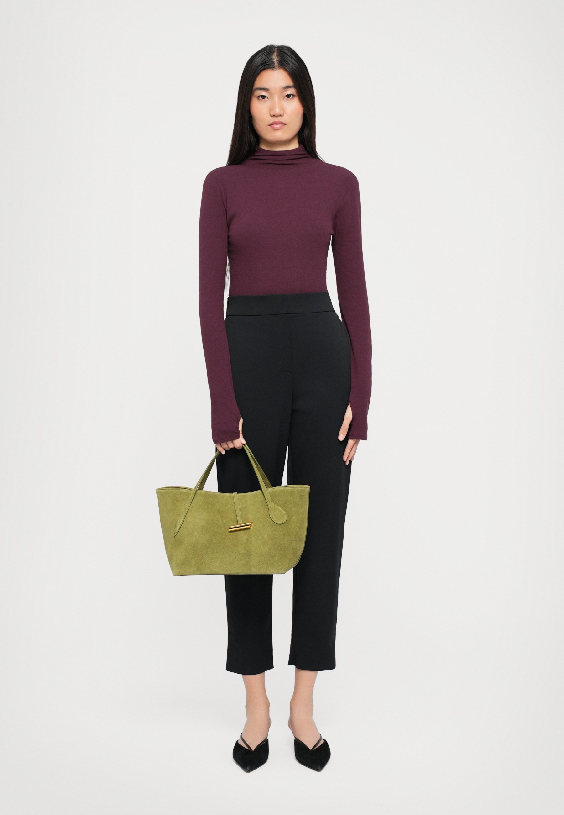 Liffner PETITE PENNE TOTE - Handtas - kruiden