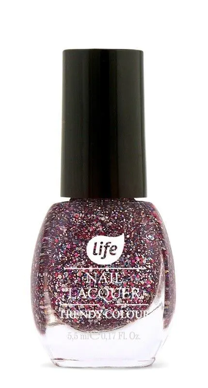 LIFE Lakier do paznokci Trendy Colour brokat 5,5 g nr 190
