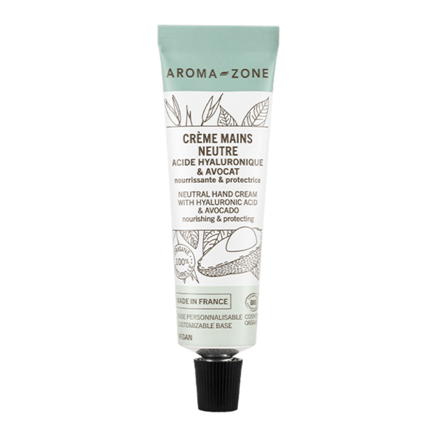Crème mains neutre Acide hyaluronique & Avocat BIO 20ml