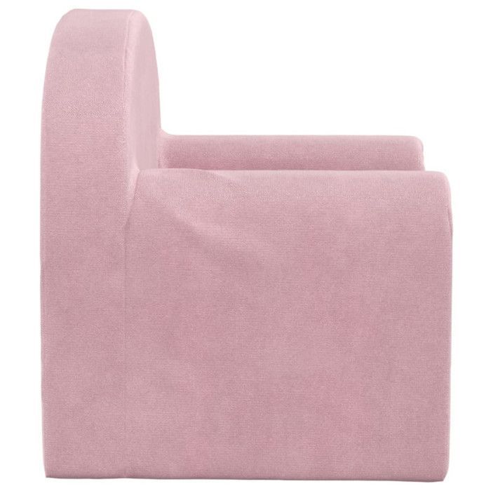 vidaXL Canapé pour Enfants, Siège avec Accoudoirs, Fauteuil avec Dossier pour Tout-Petits, Meuble de Chambre Maison, Rose 357009