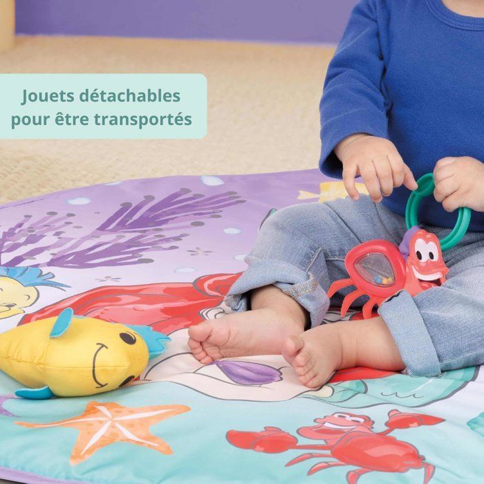 DISNEY BABY - LA SIRENETTA - Palestrina per neonati, giocattoli sensoriali e musicali, luci decorative, regalo per neonati