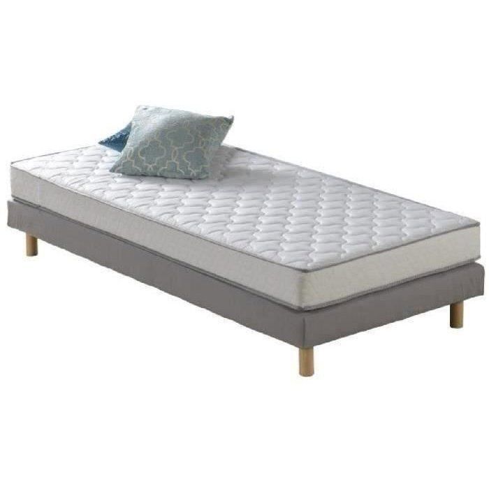 Colchón de 90x190 cm - Espuma - Firme 14 cm - 5 zonas de confort - DEKO DREAM Hahtuva