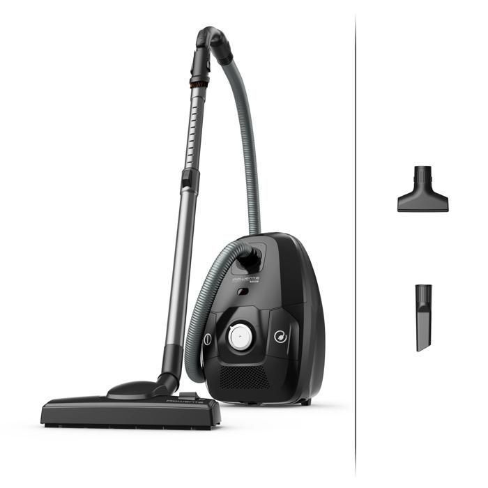 Rowenta Aspirateur avec sac, Moteur basse conso 900 W max, Eco-conçu, Ultra-silencieux, Filtration haute efficacité RO6136EA