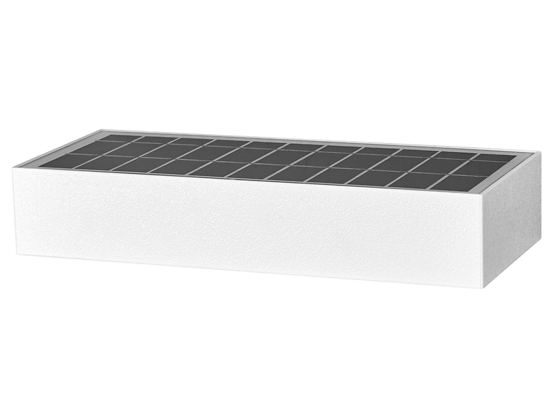 Kinkiet zewnętrzny Endura Solar LED 23 cm z czujnikiem dnia i nocy biały