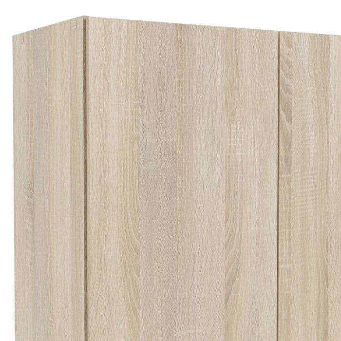 Armário multiuso Amylya Dmora com 2 portas, em madeira de carvalho marrom Nobilité, 79,4 x 170,4 cm