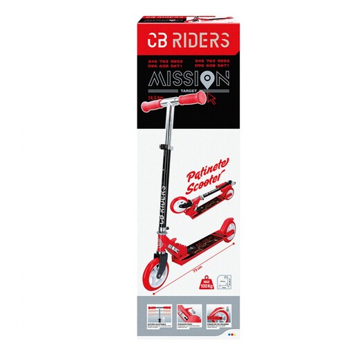 Scooter for 3 Year Olds, Folding Aluminum Scooter with 14cm Wheels, CB Riders