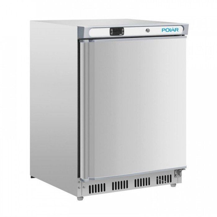 Gefrierschrank aus Edelstahl, 140 Liter, mit einer wechselbar anschlagbaren, abschließbaren Tür, 150 W, 220 V – Einphasig
