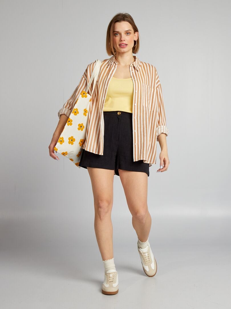 Zachte shorts - zwart