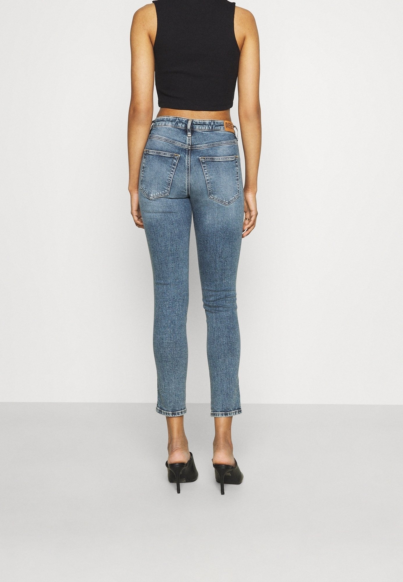 Jeans Diesel coupe skinny - denim bleu pierre