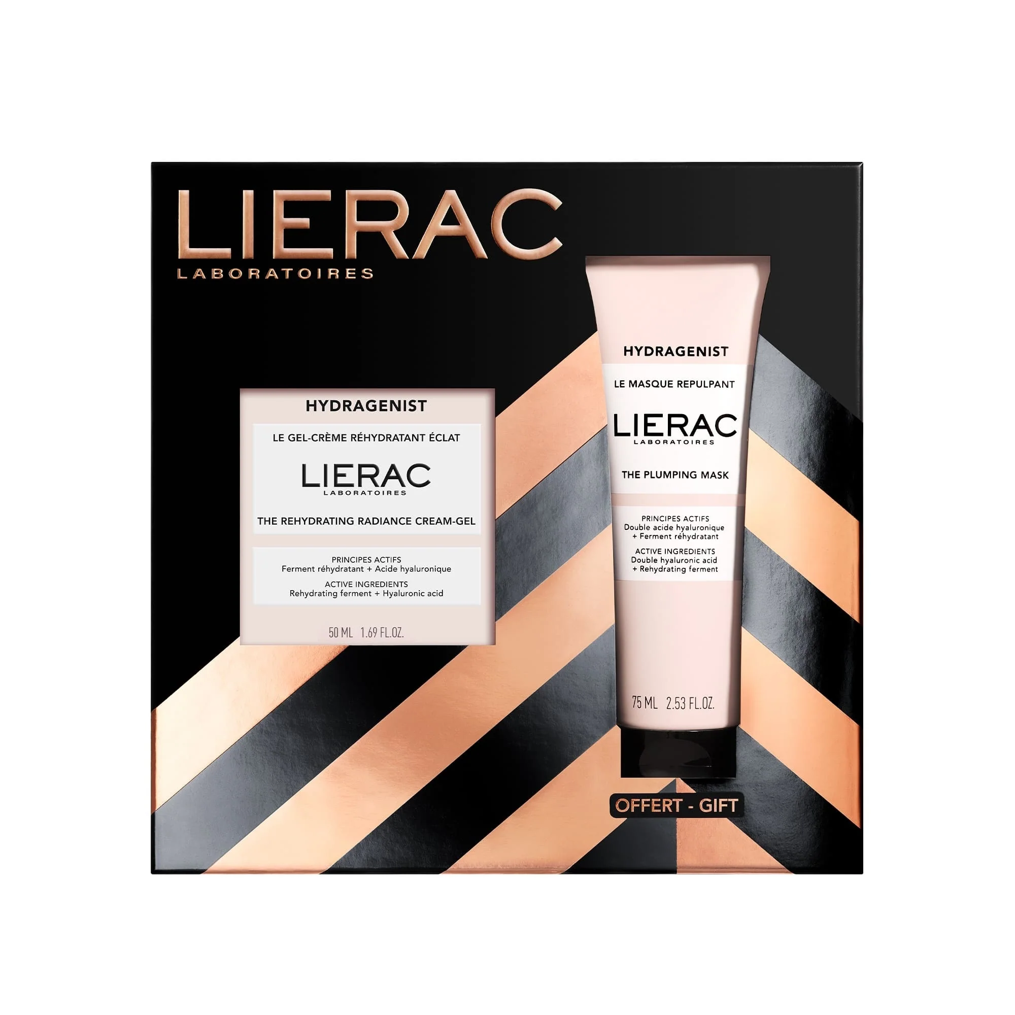 Hydragenist Coffret Natale Gel Crema + Hydragenist Maschera - Cofanetto Idratante, Gel viso idratante