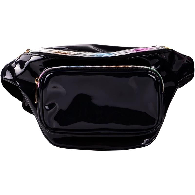 Sac banane tendance pour femme, style holographique brillant