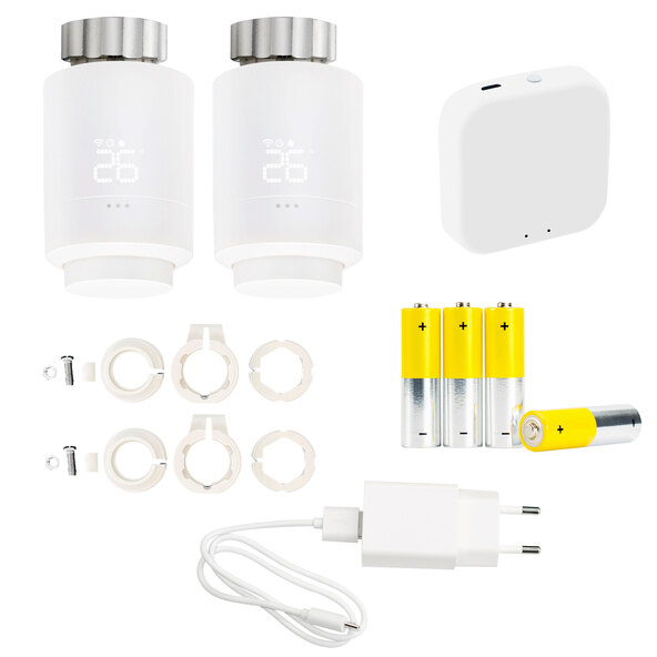 Centru de control inteligent Zigbee și 2 termostate pentru radiator