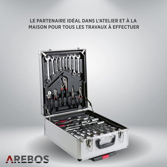 AREBOS 1200 Piece Tool Case Tool Box